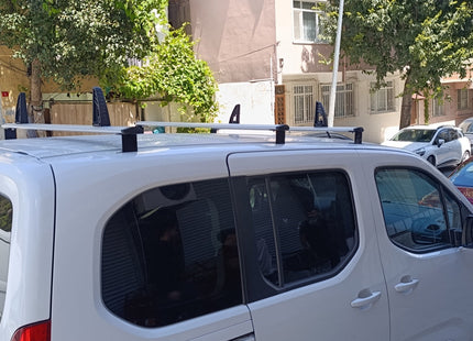 Ladder Roof Rack Carrier Cross Bars Aluminum, 3 Qty For Volkswagen Transporter 2024-2025