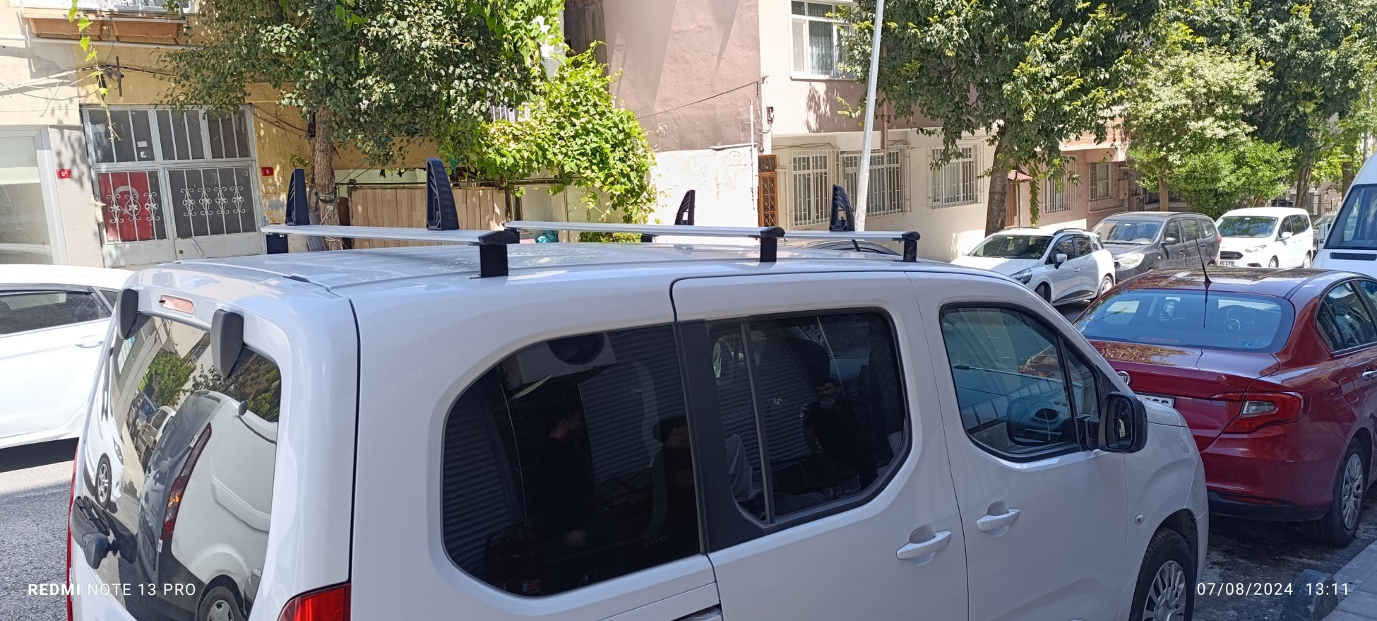 Ladder Roof Rack Carrier Cross Bars Aluminum, 3 Qty For Volkswagen Transporter 2024-2025