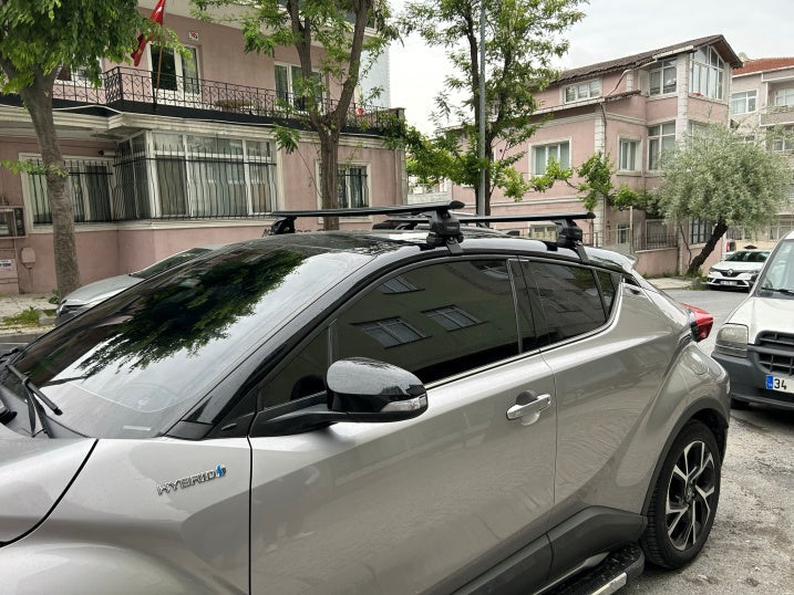 For Toyota CH-R Roof Rack Cross Bars Normal Roof Alu Silver 2019-23