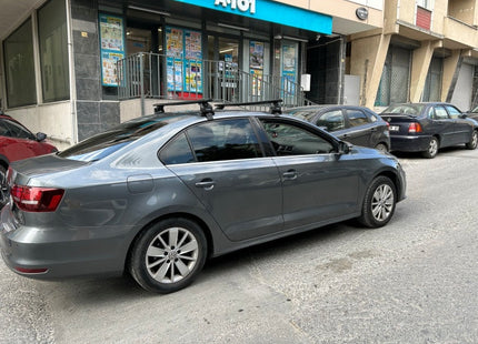 For Volkswagen Jetta Roof Rack Cross Bar Normal Roof Alu 2011-2018 Silver