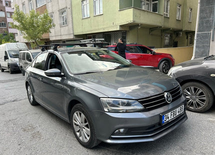 For Volkswagen Jetta Roof Rack Cross Bar Normal Roof Alu 2011-2018 Silver