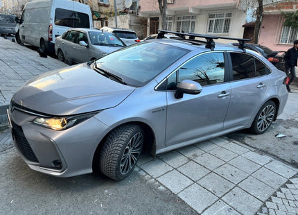 For Toyota Corolla Sedan 2013-2018 Roof Rack Cross Bars Normal Roof Silver