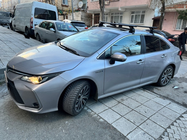 For Toyota Corolla 2013-18 Roof Rack Cross Bars Normal Roof Alu Silver