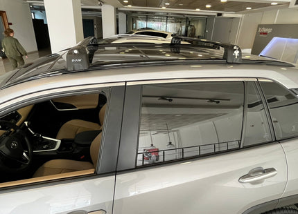 For Toyota Rav 4 2018-2025 Roof Rack Cross Bars Flush Rail Silver