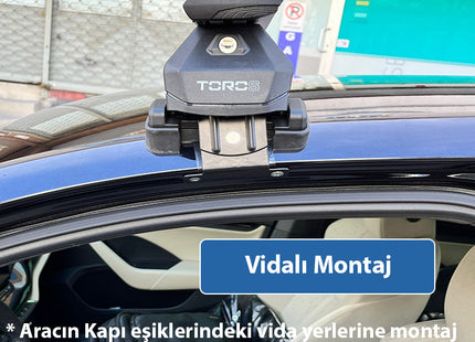 For Skoda Fabia Aluminum Roof Rack System Carrier Cross Bars Black 2021-Up