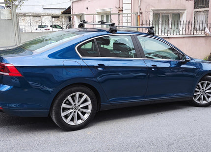 For Volkswagen Passat B8 2015-Up Roof Rack Cross Bar Normal Roof Black