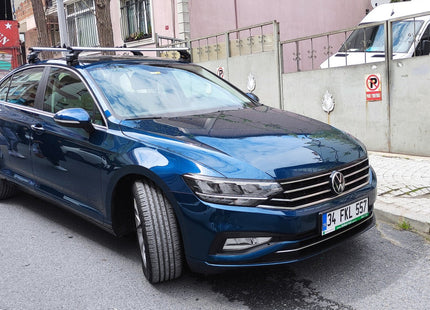 For Volkswagen Passat B8 2015-Up Roof Rack Cross Bar Normal Roof Black