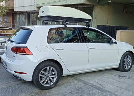 For Volkswagen Golf 5D (MK6) 2008-2012 Roof Rack Cross Bar Normal Roof Alu Black