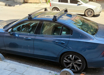 For Volvo S60 Sedan Roof Rack Cross Bar Normal Roof Alu Silver 2019- Up