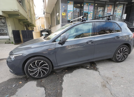 For Volkswagen Golf 5D (MK8) 2019-2024 Roof Rack Cross Bar Normal Roof Alu Black