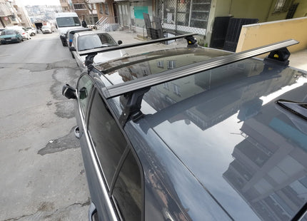 For Volkswagen Golf 5D (MK8) 2019-24 Roof Rack Cross Bar Normal Roof Alu Silver