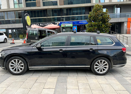 For Volkswagen Passat Alltrack B8 2016-Up Roof Rack Cross Bar Flush Rail Alu Black