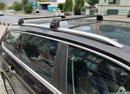 For Volkswagen Passat Variant B8 2015-Up Roof Rack Cross Bar Flush Rail Alu Silver