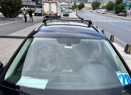 For Volkswagen Passat Variant B8 2015-Up Roof Rack Cross Bar Flush Rail Alu Silver