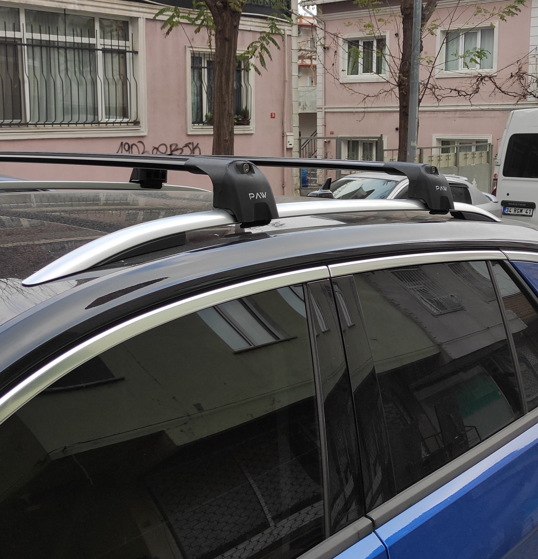 For Octavia Combi Roof Rack System, Aluminium Cross Bar, Raised Rail, Silver 2013-2020