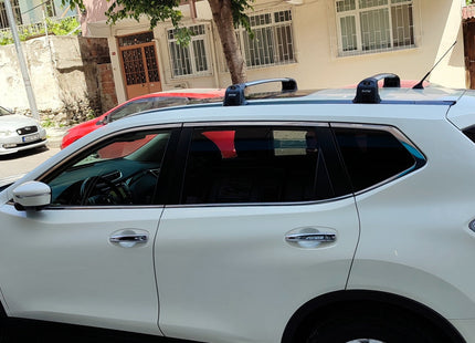 For Nissan X-Trail T32 Roof Rack System, Aluminium Cross Bar, Fix Point, Silver 2014-2021