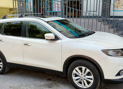 For Nissan X-Trail T32 Roof Rack System, Aluminium Cross Bar, Fix Point, Black 2014-2021