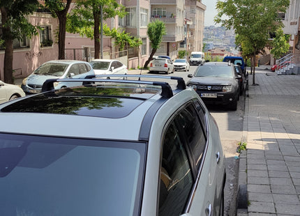 For Nissan X-Trail T32 Roof Rack System, Aluminium Cross Bar, Fix Point, Black 2014-2021