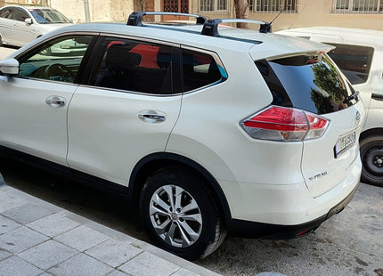 For Nissan X-Trail T32 Roof Rack System, Aluminium Cross Bar, Fix Point, Silver 2014-2021