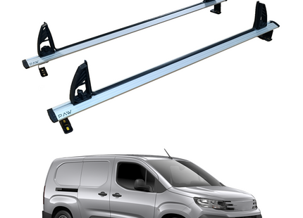 For Toyota Proace City Roof Racks Cross Bars Carrier Alu 2018- Up 2 Qty Silver