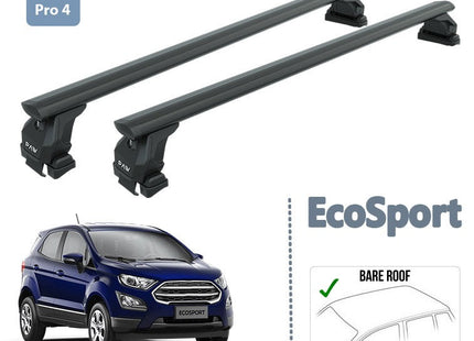 For Ford Ecosport 2018-2025 Roof Rack System Carrier Cross Bars Aluminum Black
