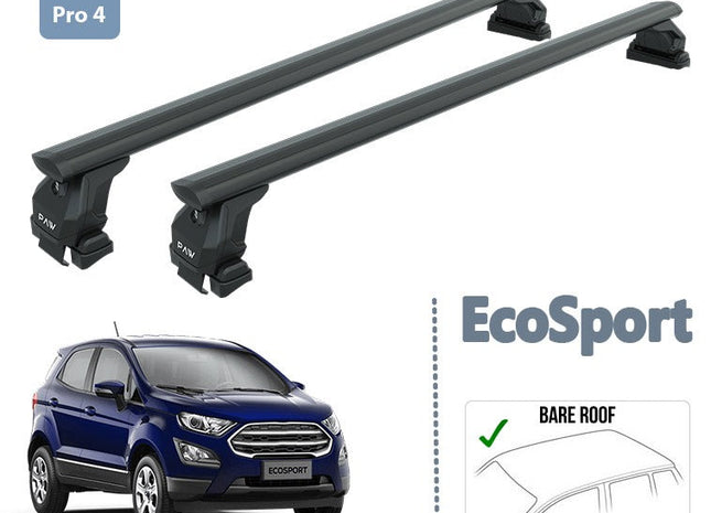 For Ford Ecosport 2018-2025 Roof Rack System Carrier Cross Bars Aluminum Black