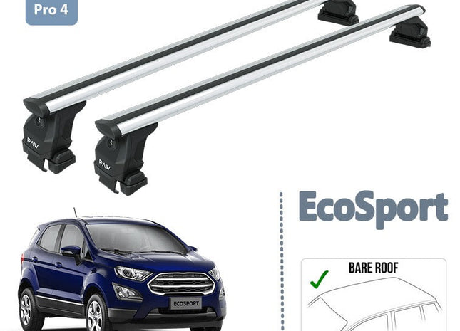 For Ford Ecosport 2018-2025 Roof Rack System Carrier Cross Bars Aluminum Silver