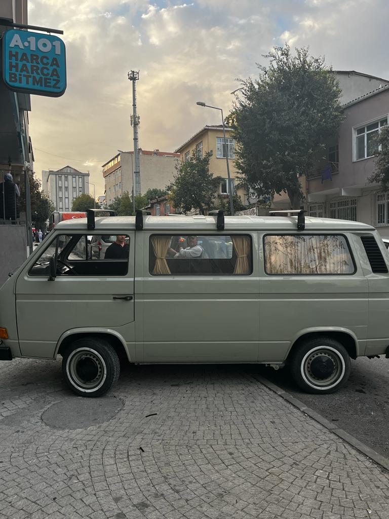 For Volkswagen Transporter T3 Van Roof Rack Cross Bars Metal Bracket Rain Gutters Silver 1980-1990