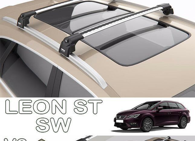 Seat Leon ST SW Roof Bars low cost 2013> Turtle Series