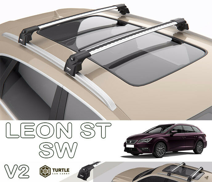 Seat Leon ST SW Roof Bars low cost 2013> Turtle Series