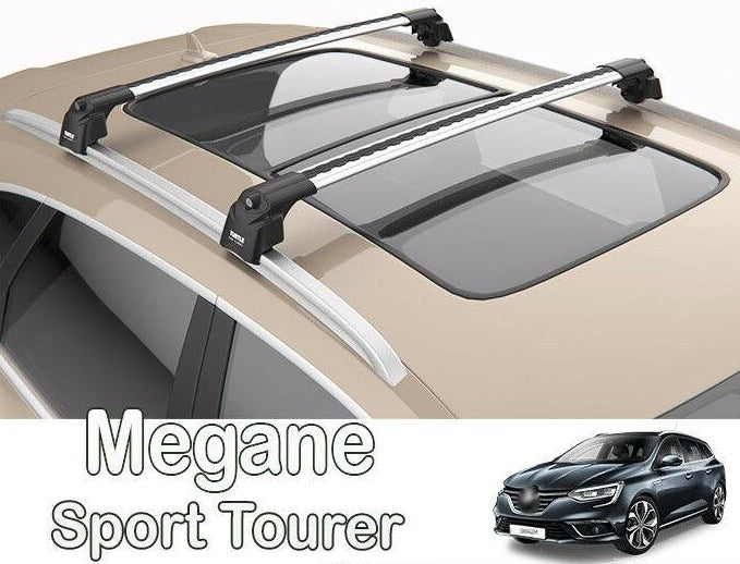 Megane Estate Roof Rack Bars For Vehicles With Raised Roof Rails