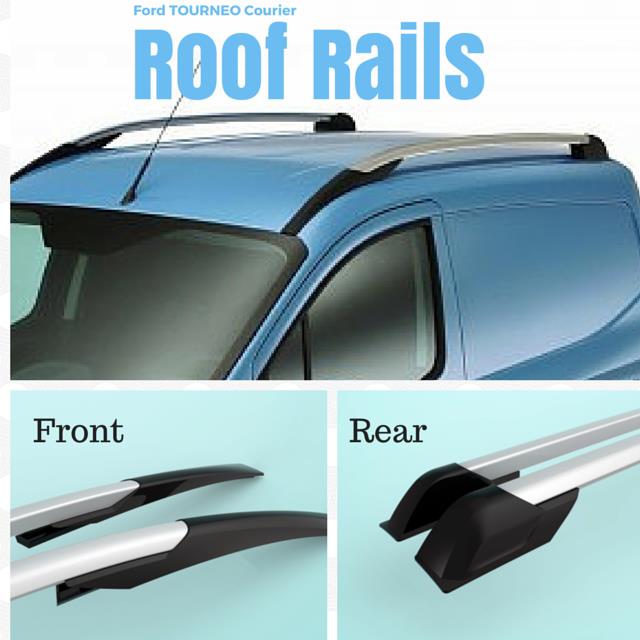 Ford Tourneo Courier Aluminium Roof Rails Black