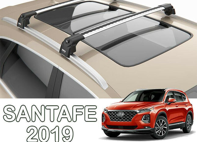 fit for Hyundai Santafe XL Roof Rack Bars Cross Bar 2018-->