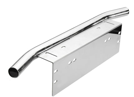 Stainless Stell Front Bumper License Plate Mount Bracket Holder