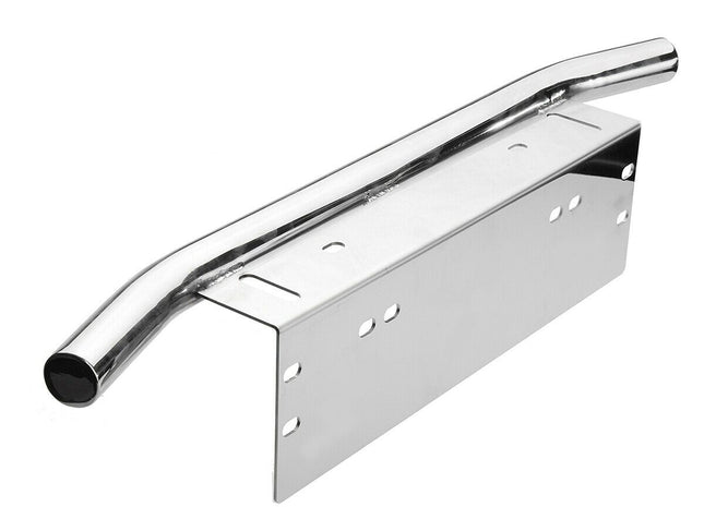 Stainless Stell Front Bumper License Plate Mount Bracket Holder