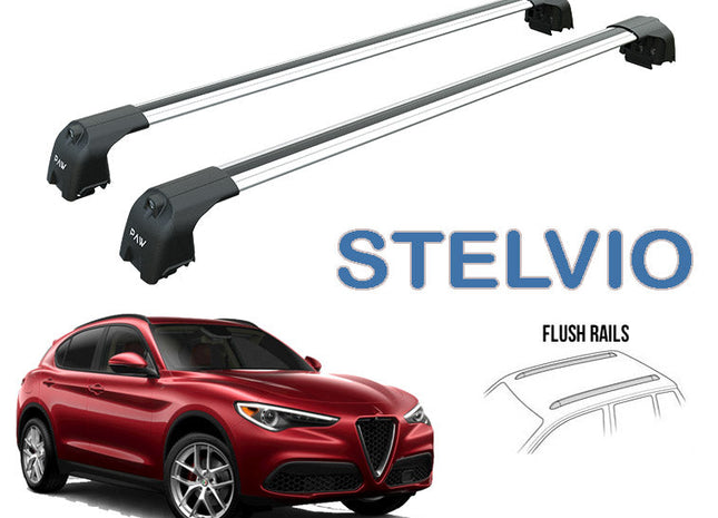 to fit Alfa Romeo Stelvio Roof Rack Bars For Vehicles With Raised Roof Rails