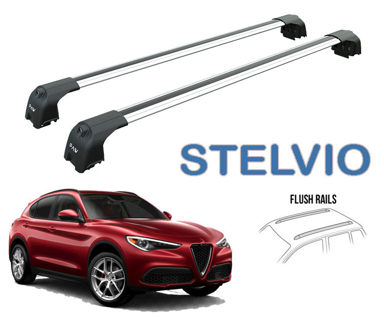 to fit Alfa Romeo Stelvio Roof Rack Bars For Vehicles With Raised Roof Rails