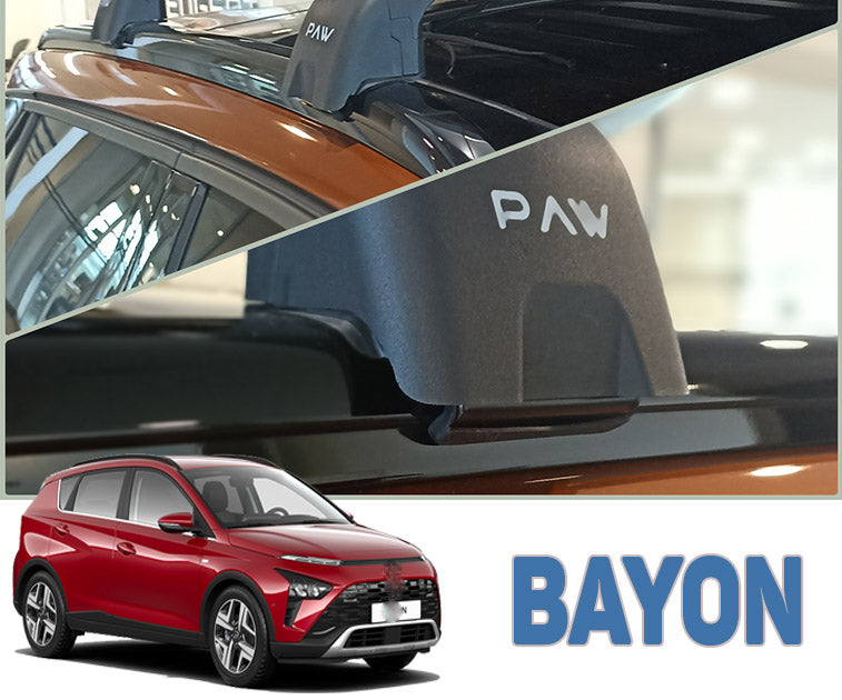 fit for Hyundai New Bayon Roof Rack Cross bars Black 2021-->