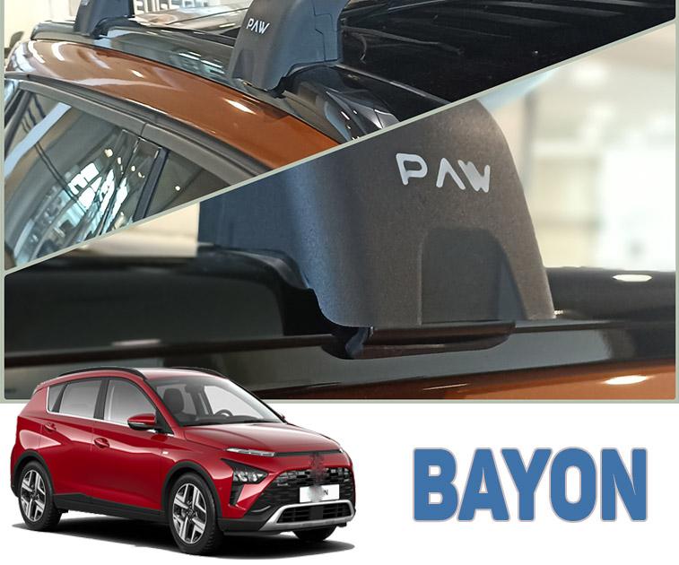 fit for Hyundai New Bayon Roof Rack Cross bars Silver 2021-->