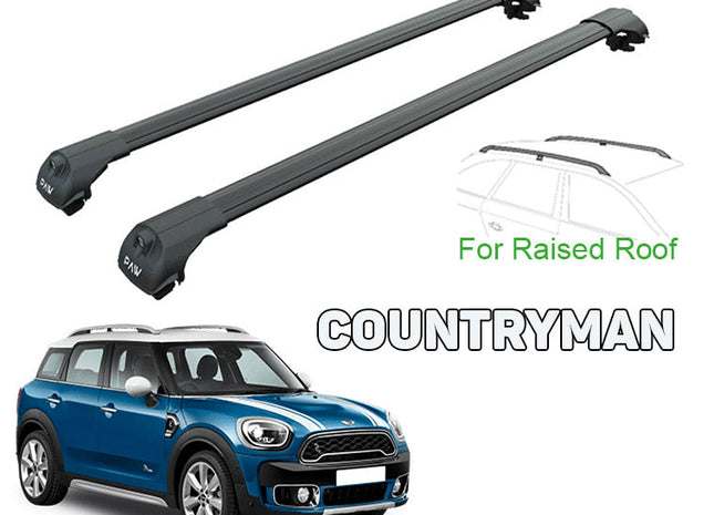 Mini Countryman 5p F60 Roof Rack & Cross Bars Black Color  2017-->