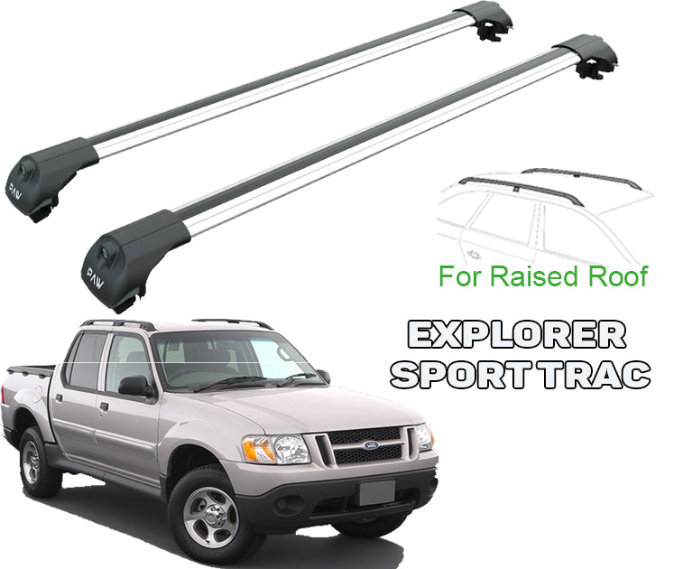 Ford Explorer Sport Trac Roof Rack & Cross Bars Silver Color 2001-2005