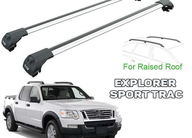 Ford Explorer Sport Trac Roof Rack & Cross Bars Silver Color 2006-2010