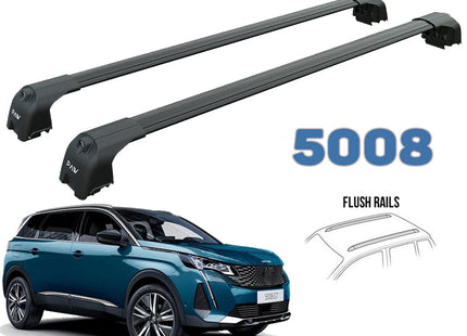 to fit Peugeot 5008 Roof Rack Bars For Vehicles With Flush Roof Rails 2017-->