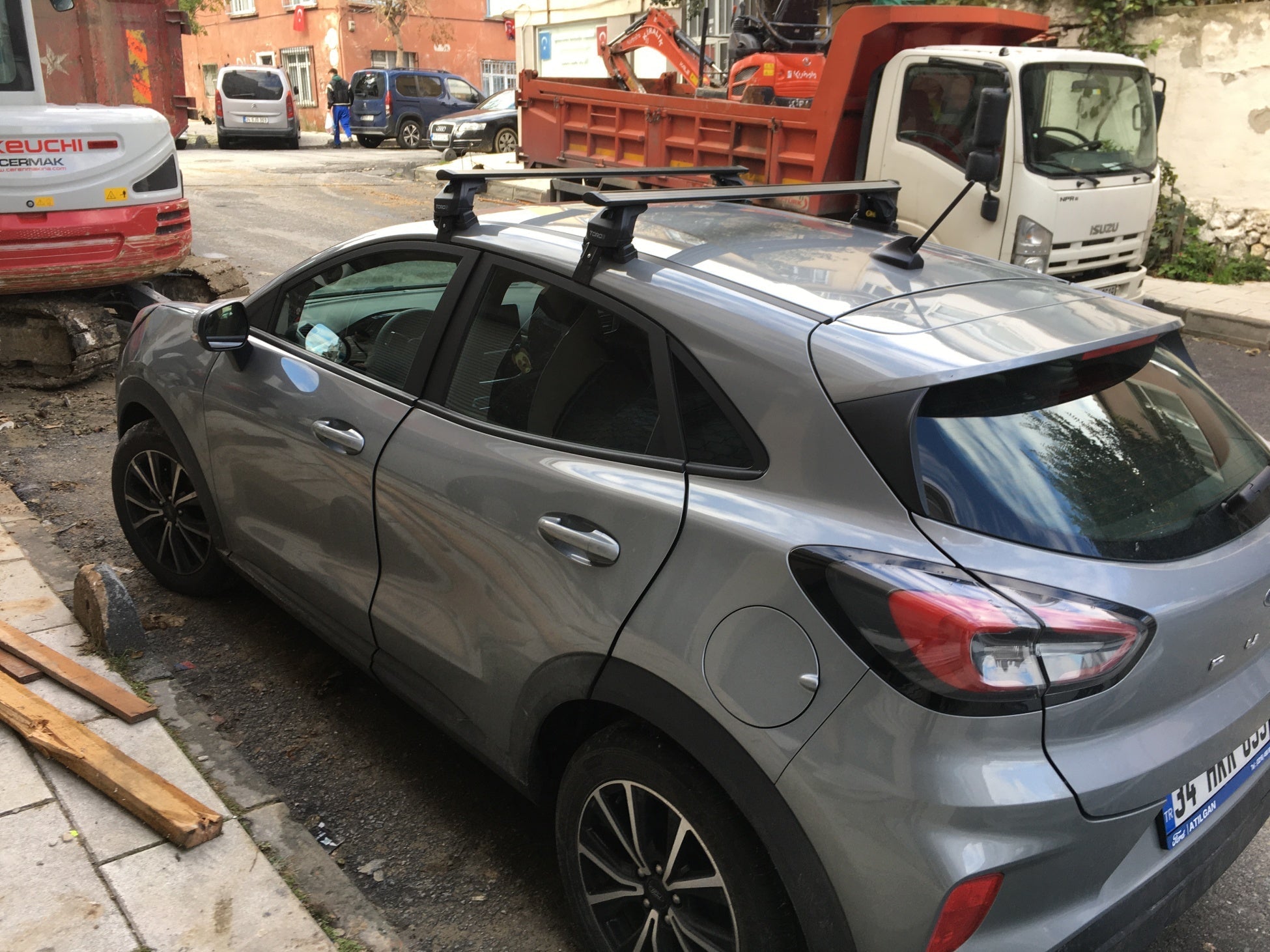 For Ford Puma Oluksuz Ara Atkısı Tavan Taşıyıcı Sistemleri Paw Pro 4 Siyah