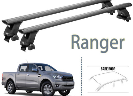 For Ford Ranger (T6) Normal Roof Rack Cross Bars Spacial Series Black Series