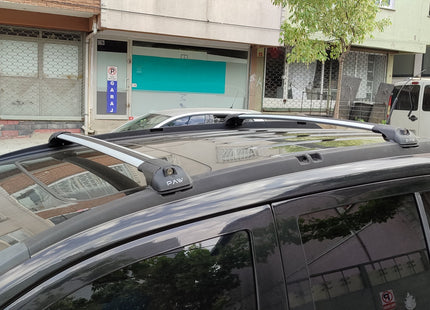 For Jeep Compass 2007-2011 Roof Rack System Carrier Cross Bars Aluminum Lockable High Quality of Metal Bracket Silver