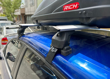 For Renault Clio 5 Roof Rack System Carrier Cross Bars Aluminum Lockable High Quality of Metal Bracket Silver