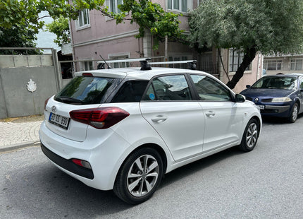 For Hyundai i20 2014-2020 Roof Rack System Carrier Cross Bars Aluminum Lockable High Quality of Metal Bracket Black