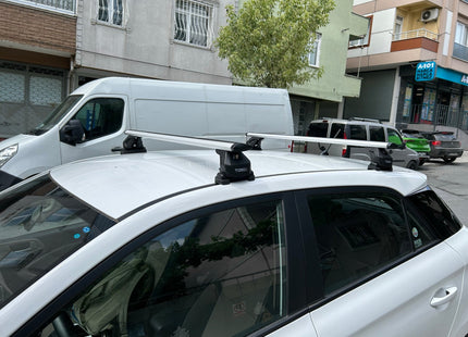 For Hyundai i20 2014-2020 Roof Rack System Carrier Cross Bars Aluminum Lockable High Quality of Metal Bracket Black