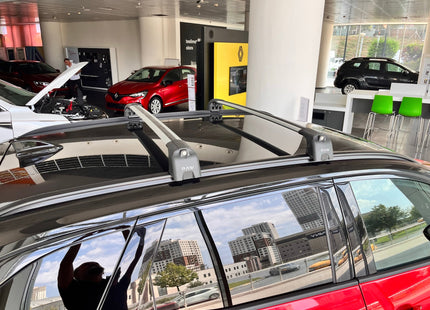 For Renault Austral Roof Rack System Carrier Cross Bars Aluminum Lockable High Quality of Metal Bracket Silver